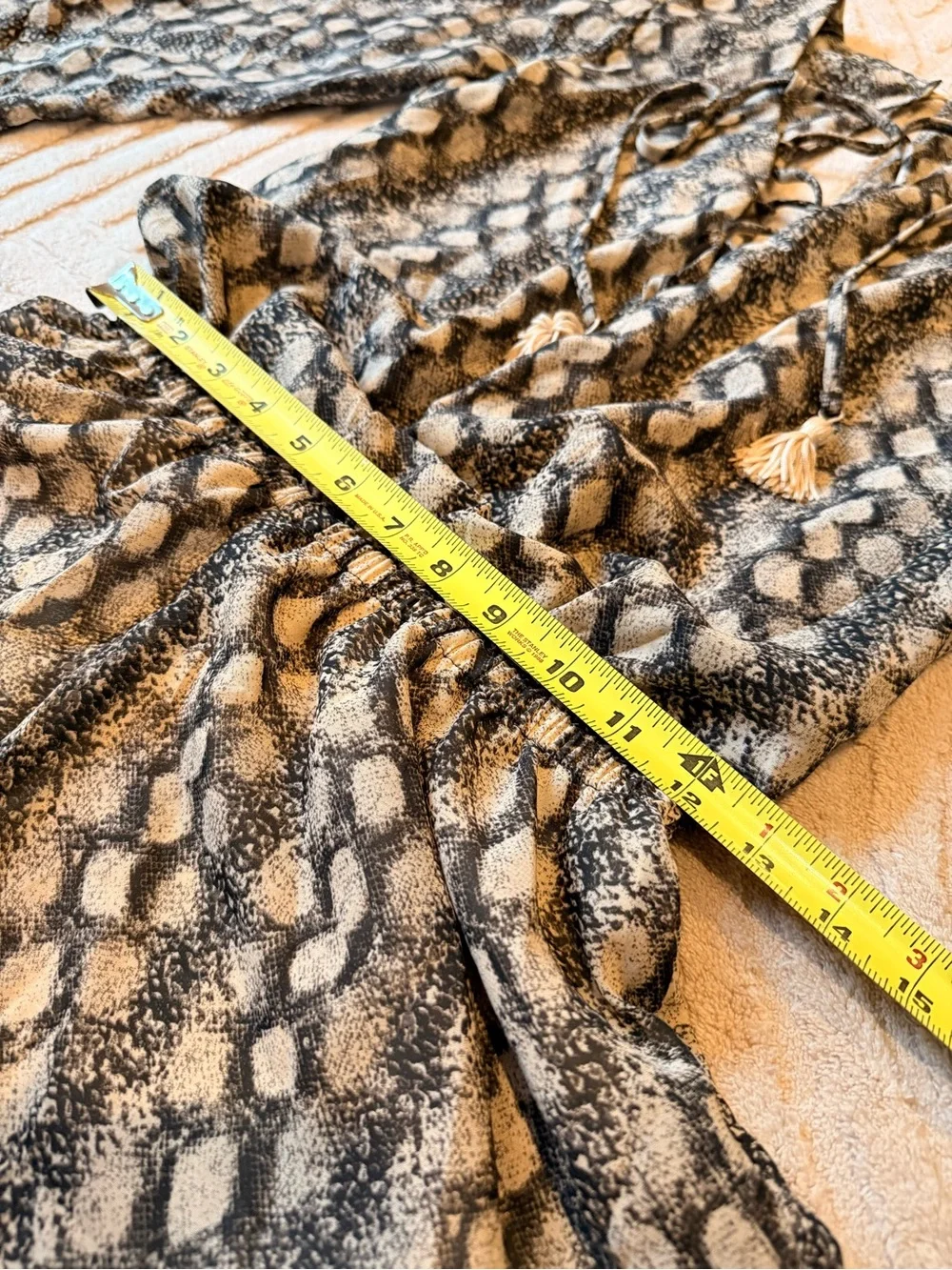 Show Me Your MuMu Snake Print Tie-Front Romper